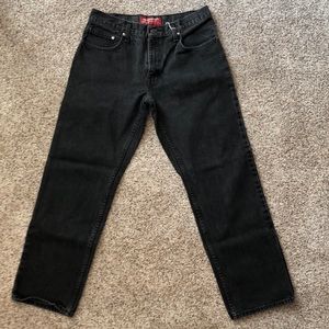 Men’s black relaxed straight Arizona Jeans